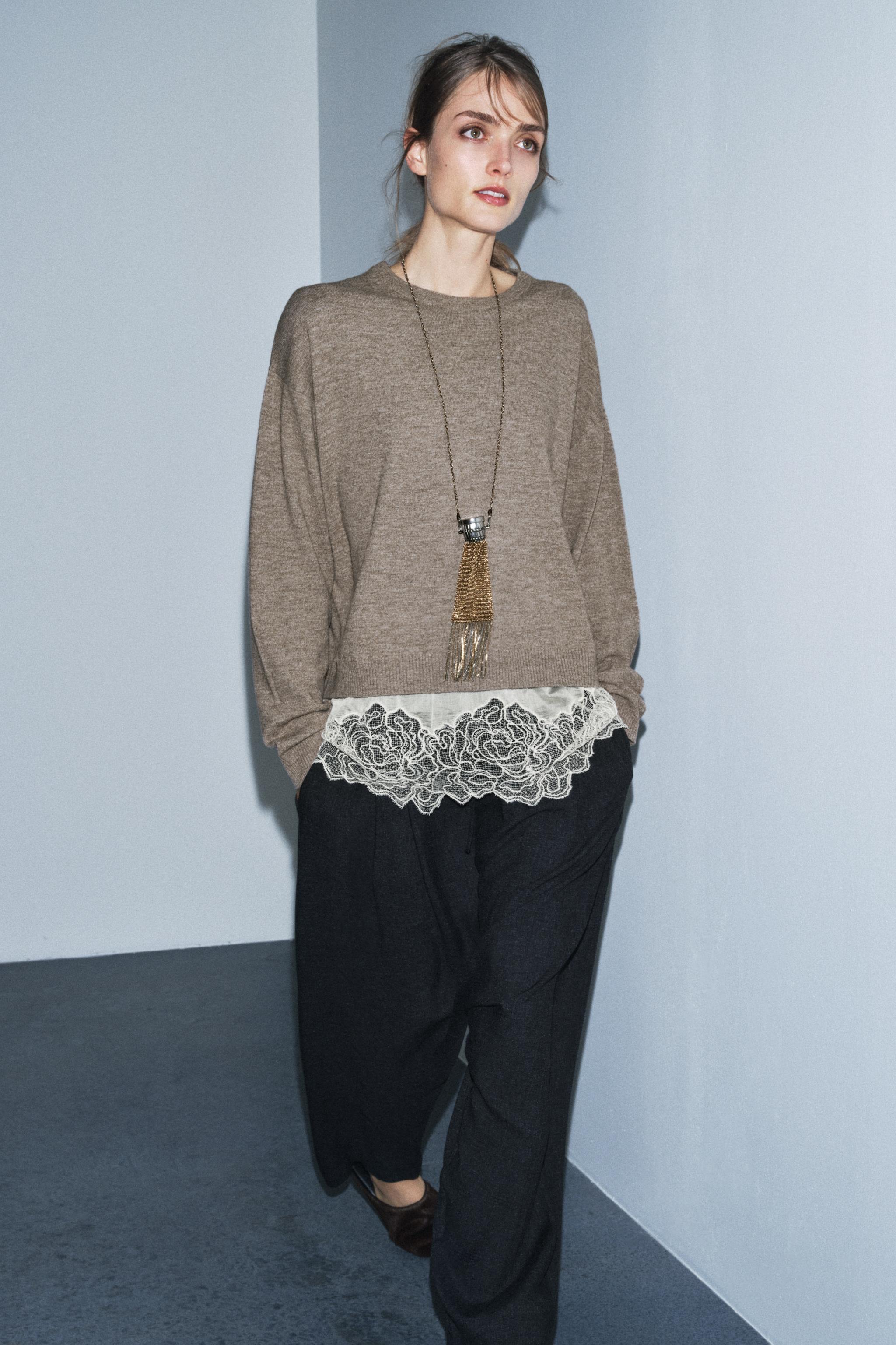 COMBINATION KNIT JUMPER